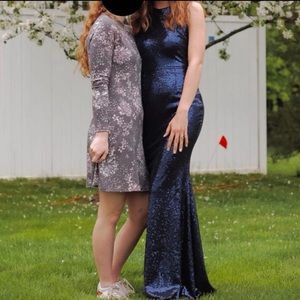 Navy Blue Prom Dress